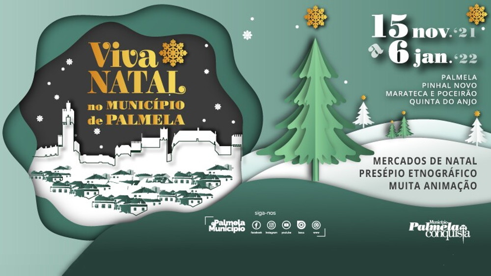 “Viva o Natal no Município de Palmela” e participe nas próximas animações!