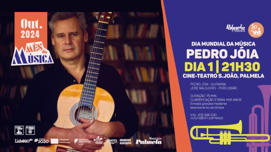 Espetáculo de Pedro Jóia celebra Dia Mundial da Música - 1 outubro